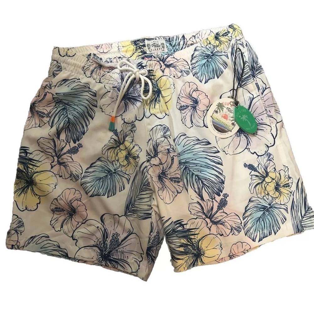 Free Planet‎ Men's Athletic Swim Shorts Pastel Size L